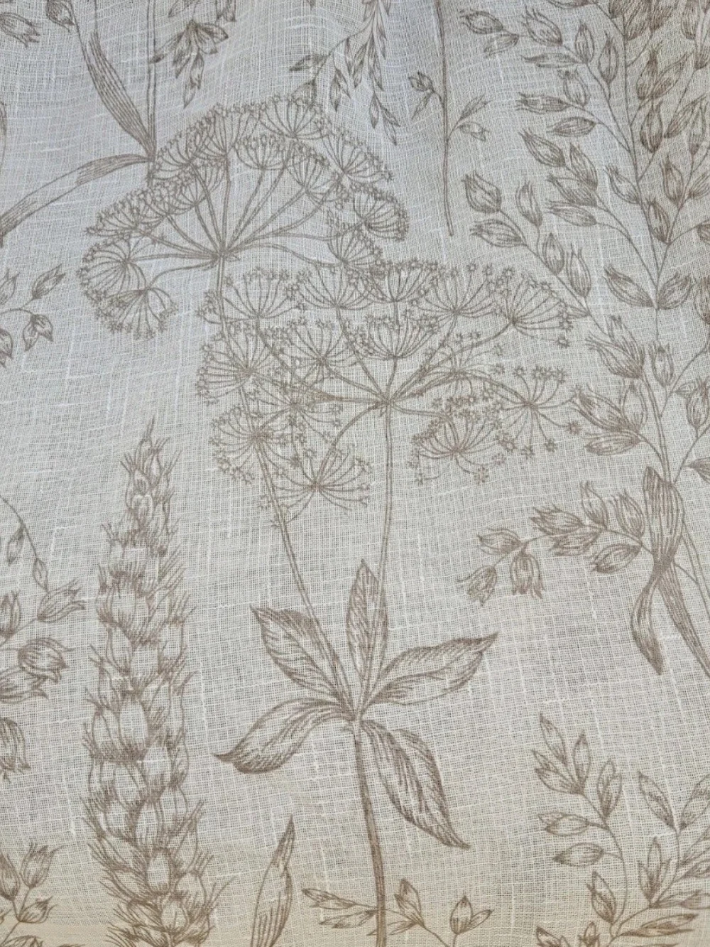 Better Homes & Gardens Taupe Brown Floral Botanical Window Curtains 50×84